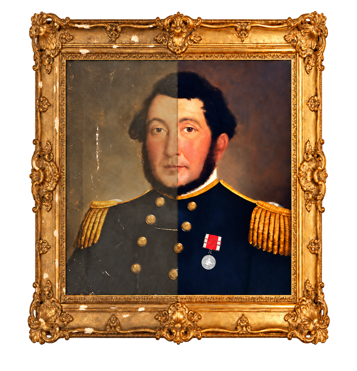 Painting and frame restoration
